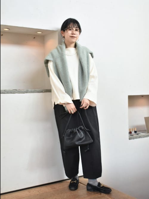 コットンボートネックカットソー（Tシャツ/カットソー）｜かぐれ