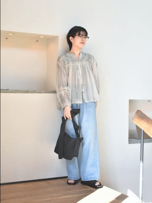 フェードデニムイージーパンツ（デニムパンツ）｜かぐれ（カグレ）の