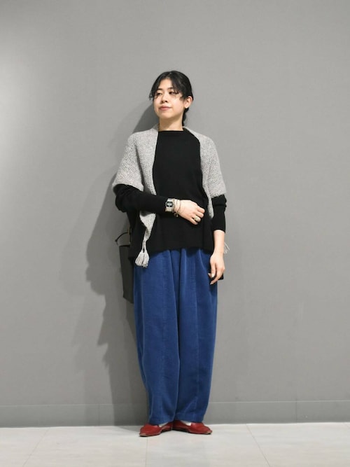 ＊新品　タグ付き＊　24AW かぐれ　ペルータッセルストール　ライトブルー 楽天市場】ペルータッセルストール／かぐれ（kagure） : 丸井（マルイ
