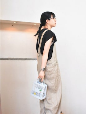 「帰省コーデ」｜おふじさん（レディース・161cm）の春コーディネート