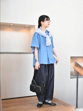 「かぐれ（カグレ）のアイテム」を使った、おふじさん（レディース・161cm）の春コーディネート