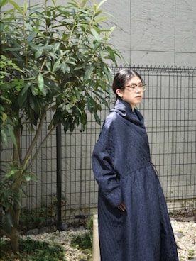 「かぐれ」｜「アイテム（ワンピース/ドレス）」を使った、おふじさん（レディース・161cm）の秋コーディネート