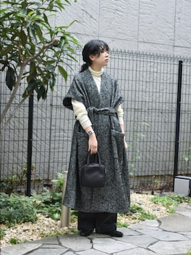 「イチ推しジャケットスタイル」｜「アイテム（トートバッグ）」を使った、おふじさん（レディース・161cm）の秋コーディネート