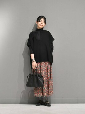 「アイテム（その他雑貨）」を使った、おふじさん（レディース・161cm）の冬コーディネート