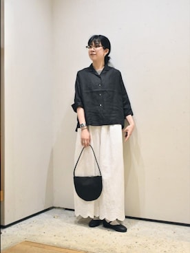 「帰省コーデ」｜おふじさん（レディース・161cm）の春コーディネート