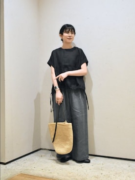 「帰省コーデ」｜おふじさん（レディース・161cm）の春コーディネート