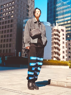 「UNDERCOVER（アンダーカバー）のアイテム（パンツ）」を使った、 雄さん（メンズ・177cm）の春コーディネート