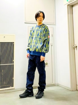 C.E（シーイー）の「C.E / SIDE RIB LOOSE NET KNIT（ニット