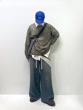 「アイテム（バンダナ/スカーフ）」を使った、みんみんさん（メンズ・173cm）の夏コーディネート