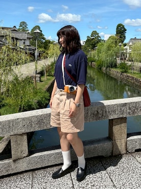 「GAP（ギャップ）のアイテム（パンツ）」を使った、(saki)さん（レディース・161cm）の春コーディネート