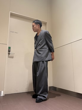 「tk.TAKEO KIKUCHI（ティーケータケオキクチ）のアイテム（シューズ）」を使った、Takuyaさん（メンズ・168cm）の夏コーディネート