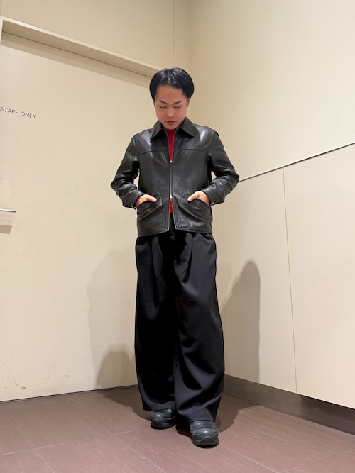 セール】リアルラムレザーショートブルゾン（ブルゾン）｜tk.TAKEO