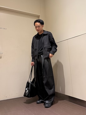 「アイテム（ボストンバッグ）」を使った、Takuyaさん（メンズ・168cm）の秋コーディネート