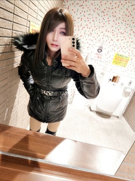 「アイテム（ダウンジャケット/コート）」を使った、𝐈𝐂𝐇𝐈𝐊𝐀さん（レディース・168cm・40代）の秋コーディネート