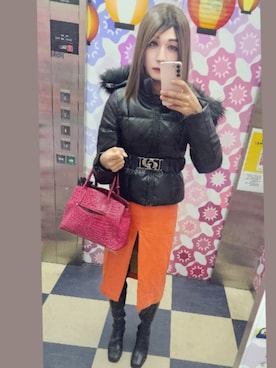 「アイテム（スカート）」を使った、𝐈𝐂𝐇𝐈𝐊𝐀さん（レディース・168cm・40代）の秋コーディネート