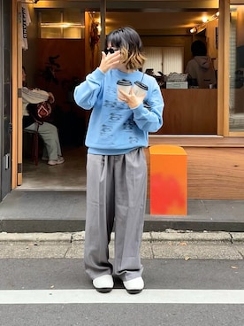 「アイテム（スラックス）」を使った、wpn001さん（レディース・148cm）の秋コーディネート