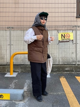 「アイテム（キャップ）」を使った、wpn001さん（レディース・148cm）の秋コーディネート