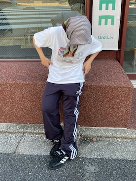 「アイテム（スウェットパンツ）」を使った、wpn001さん（レディース・148cm）の秋コーディネート