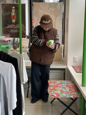 「elldu（エルドゥ）のアイテム」を使った、wpn001さん（レディース・148cm）の冬コーディネート