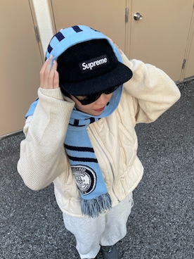 「アイテム（マフラー）」を使った、wpn001さん（レディース・148cm）の秋コーディネート