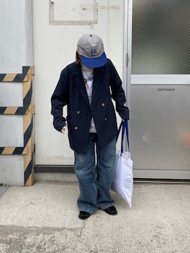 「Aunely（オーネリー）のアイテム（ジャケット/アウター）」を使った、wpn001さん（レディース・148cm）の冬コーディネート