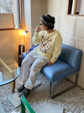 「BEAMS（ビームス）のアイテム（帽子）」を使った、wpn001さん（レディース・148cm）の冬コーディネート