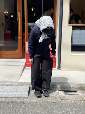 「UNIQLO（ユニクロ）のアイテム（Pants、ブラック系）」を使った、wpn001さん（レディース・148cm）の春コーディネート