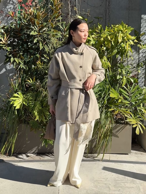 サテンレースアシメキャミ（キャミソール）｜LOUNGEDRESS（ラウンジ