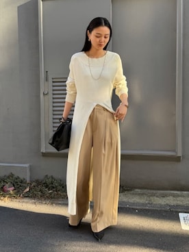 「アイテム（ピアス（両耳用））」を使った、も（ﾓｯﾁｬﾝ）さん（レディース・168cm）の冬コーディネート