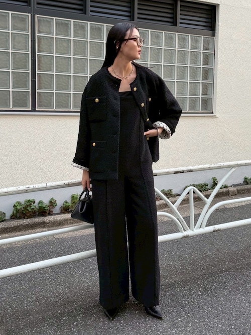 Loungedress ツイードオールインワン Loungedress（ラウンジドレス） ワンピース 「20周年限定」ツイード