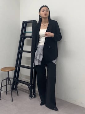 も（ﾓｯﾁｬﾝ）さん（レディース・168cm）の春コーディネート