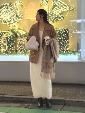 も(モッチャン)さん(レディース・168cm)の冬コーディネート