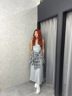 「ANAP（アナップ）のアイテム」を使った、Shihoさん（レディース・169cm）の夏コーディネート