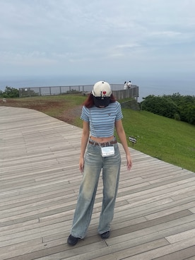 「ANAP（アナップ）のアイテム」を使った、Shihoさん（レディース・169cm）の夏コーディネート