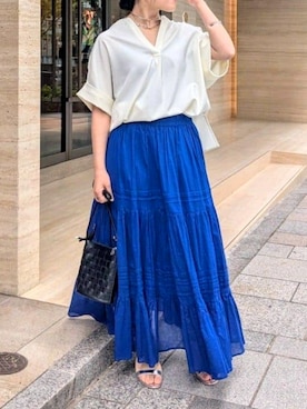 「EVOL（イーボル）のアイテム」を使った、undyanaさん（骨格ナチュラル・レディース・151cm）の春コーディネート