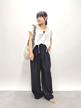 「EVOL（イーボル）のアイテム」を使った、undyanaさん（レディース・151cm）の夏コーディネート