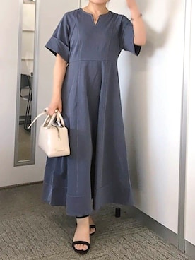 「キレイめコーデ」｜「アイテム（ハンドバッグ）」を使った、undyanaさん（レディース・151cm）の夏コーディネート