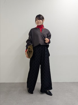 「アイテム（チノパンツ）」を使った、undyanaさん（レディース・151cm）の秋コーディネート