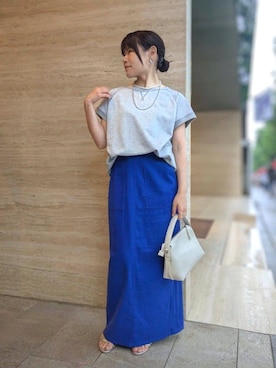 「EVOL（イーボル）のアイテム」を使った、undyanaさん（骨格ナチュラル・レディース・151cm）の夏コーディネート