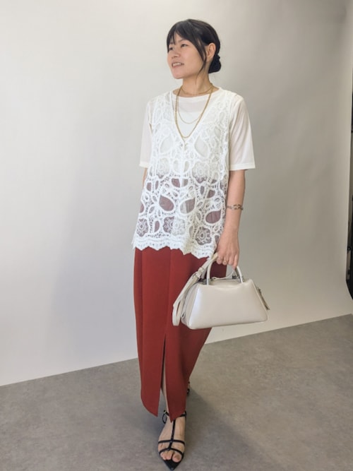 セール】《美シルエットの高見えアイテム》スリットダンボールナロー