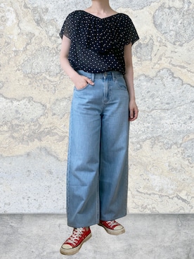 「CONVERSE（コンバース）のアイテム」を使った、marronさん（骨格ウェーブ・レディース・152cm）の夏コーディネート