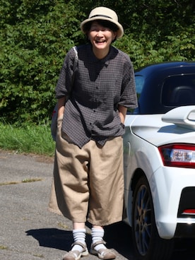 「SM2（エスエムツー）のアイテム」を使った、みみっちさん（レディース・164cm）の秋コーディネート