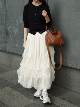 「Luan（ルアン）のアイテム」を使った、kizuさん（レディース・158cm）の夏コーディネート