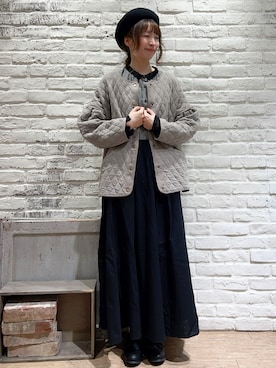 「Samansa Mos2（サマンサ モスモス）のアイテム（テーラードジャケット）」を使った、いっしき🐻さん（レディース・163cm）の秋コーディネート