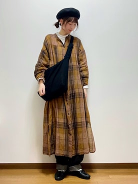 「unclip（アンクリップ）のアイテム」を使った、いっしき🐻さん（レディース・163cm）の秋コーディネート