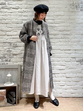 いっしき🐻さん（レディース・164cm）の冬コーディネート