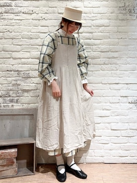「Samansa Mos2（サマンサ モスモス）のアイテム（アクセサリー）」を使った、いっしき🐻さん（レディース・163cm）の春コーディネート