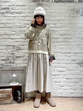 いっしき🐻さん（レディース・164cm）の冬コーディネート