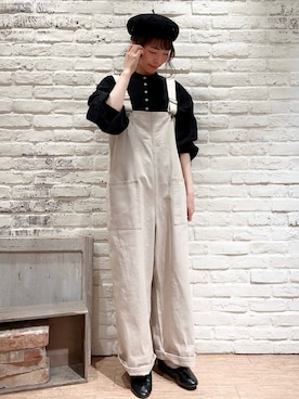 「haco!（ハコ）のアイテム（バレエシューズ）」を使った、いっしき🐻さん（レディース・163cm）の春コーディネート