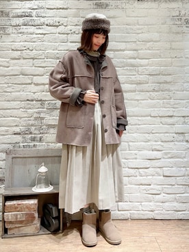 いっしき🐻さん（レディース・164cm）の冬コーディネート